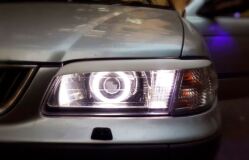 Реснички на фары для Nissan Sunny B15 1998-2004