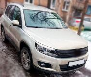 Накладки на передние фары (реснички) для Volkswagen Tiguan 2011-2017