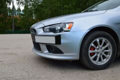 Подиум номера Mitsubishi Lancer 10 2011-2017 рестайлинг ШАГРЕНЬ