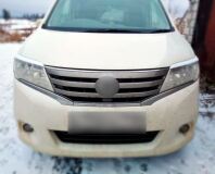 Реснички на фары для Nissan Serena C26 2010-2013