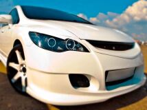 Реснички на фары для Honda Civic FD (седан) 2005-2011 фигурные 