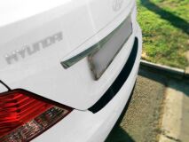 Накладка на задний бампер Hyundai Solaris Sedan 2010-2017
