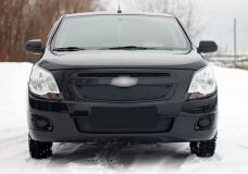 Зимняя заглушка решетки переднего бампера Chevrolet Cobalt (седан) 2013-