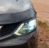 Накладки на фары (реснички) для Nissan Qashqai 2014-2018