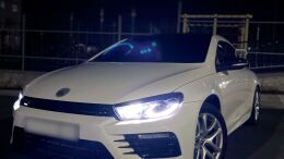Накладки на фары (реснички) для Volkswagen Scirocco 2009-2015