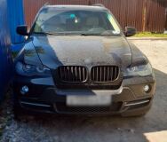 Накладки на фары (реснички) широкие для BMW X5 E70 (БМВ Х5 Е70) 2006 - 2013