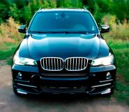 Накладки на фары (реснички) широкие для BMW X5 E70 (БМВ Х5 Е70) 2006 - 2013