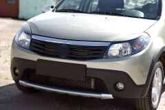 Накладки на передние фары (Реснички) Renault Sandero 2009-2013, Sandero Stepway 2009-2013