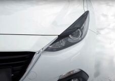 Накладки на передние фары (реснички) Mazda 3 седан 2013-2016