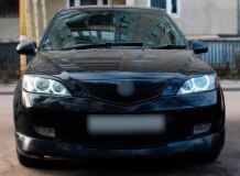 Реснички на фары для Mazda 2 2002-2007, Mazda Demio 2002-2005