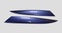 Накладки на фары (реснички) Ford Focus 2 2005-2008 дорестайлинг (ABS)