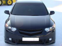 Планка в решетку радиатора "SPORT" для Honda Accord VIII 2008- / Acura TSX (CU2)var №2 без логотипа Honda