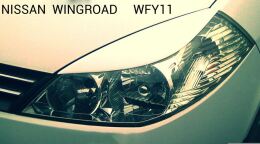 Реснички на фары для Nissan Wingroad WFY11 2001-2005 рестайлинг