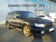 Реснички на фары для Subaru Forester SF5 рестайлинг 2000-2002