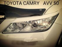 Реснички на фары для Toyota Camry AVV50 2011-2014