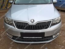 Спойлер переднего бампера для Skoda Rapid