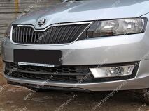 Спойлер переднего бампера для Skoda Rapid