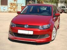Юбка переднего бампера для VW Polo Sedan (2010-2015)