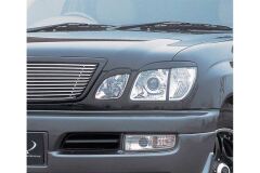 Реснички на фары для Lexus LX470 1998-2007 (абс, под покраску, 4 детали)
