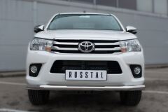 Защита переднего бампера D76 (секции) для Toyota Hilux 2015-