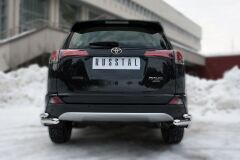 Защита заднего бампера уголки D63(секции) D42 (секции) для Toyota Rav4 2015-