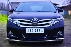 Защита переднего бампера D42 (секции) D42 (уголки) для Toyota Venza 2013-