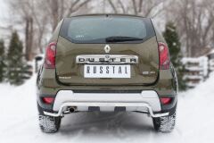 Защита заднего бампера D42 (волна) длинная для Renault Duster 2015-