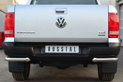 Защита заднего бампера уголки D63 для Volkswagen Amarok 2013-