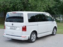 Защита заднего бампера D42 секция для Volkswagen Caravella Transporter Т6 2016 (длинная база)