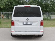 Защита заднего бампера 75х42 дуга для Volkswagen Multivan Caravella Transporter T6 2016 (короткая база)