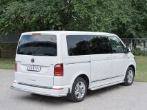 Защита заднего бампера D63 секция для Volkswagen Multivan Caravella Transporter T6 2016 (короткая база)