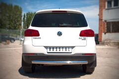 Защита заднего бампера D76 (дуга) для Volkswagen Tiguan Sport & Style (Trend & Fun) 2011-
