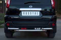 Защита заднего бампера D63/63 (дуга) для Nissan X-Trail 2011-2014