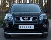 Защита переднего бампера D76 секции для Nissan X-Trail 2011-2014