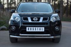 Защита переднего бампера D76/63 секции для Nissan X-Trail 2011-2014