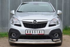 Защита переднего бампера D63 (секции) D42 (уголки) для Opel Mokka 2013-