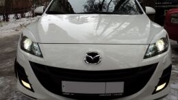 Накладки на фары (реснички) для Mazda 3 HB