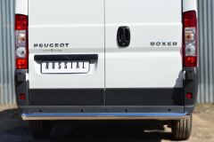 Защита заднего бампера D76 (прямая) для Peugeot Boxer L1H1 2006-2015