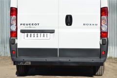 Защита заднего бампера D80X40 чм (отбойник) для Peugeot Boxer L1H1 2006-2015