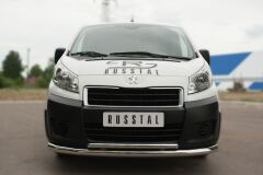 Защита переднего бампера D63 (секции) D42 (дуга) для Peugeot Expert 2007-