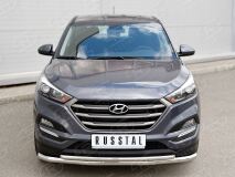 Защита переднего бампера D63 секция-D42 дуга для Hyundai Tucson 2015