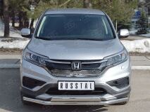 Защита переднего бампера D63 секции-75х42 дуга для Honda CR-V 2015