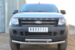 Защита переднего бампера D76 (секции) D63 (дуга) для Ford Ranger 2011-