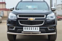 Защита переднего бампера D63 (секции) D42 (дуга) для Chevrolet Trailblazer 2012-