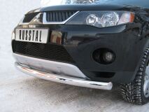 Защита переднего бампера D76 для Mitsubishi Outlander 2006-2009