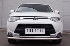 Защита переднего бампера D63 (секции) D42 (дуга) для Mitsubishi Outlander 2014