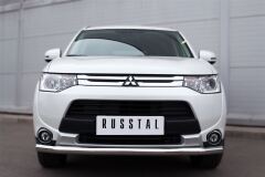 Защита переднего бампера D63 (секции) для Mitsubishi Outlander 2014