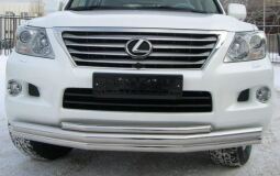 Защита переднего бампера D63/63/42 для Lexus LX570 2007-2011