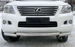 Защита переднего бампера D76 ступень для Lexus LX570 2007-2011