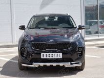 Защита переднего бампера D63дуга-D63 уголки+клыки для Kia Sportage 2016-